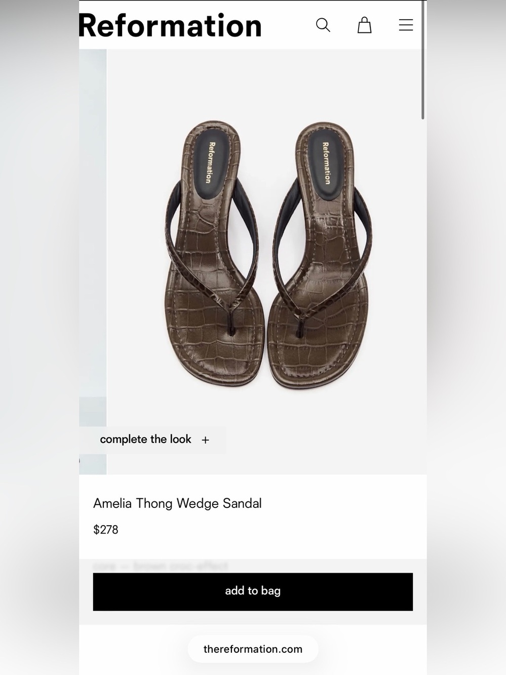 Reformation Wedge Sandal